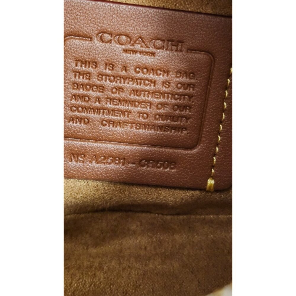 Coach Jonie Mini Crescent Bag Chalk Glovetanned Leather Crossbody Shoulder Purse - Picture 5 of 16
